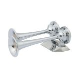 Marinco 12v Chrome Plated Dual Trumpet Mini Air Horn-small image