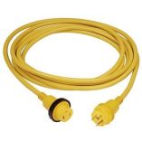 Marinco 30A 25' Molded Cordset - 125V - Yellow - Boat Electrical Component-small image