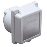 Marinco 301EL-B 30A Power Inlet - White - 125V - Boat Electrical Component-small image