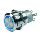 Marinco PushButton Switch 12v Momentary OnOff Blue Led-small image