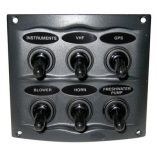 Marinco Waterproof Panel 6 Switches Grey-small image