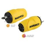 Marinco Straight Adapter 20amp Locking Male Plug To 15amp Straight Female Adapter-small image
