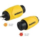 Marinco Straight Adapter 20amp Locking Male To 30amp Locking Female Connector-small image