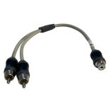 Marine Audio Adapter Rca Twisted Pair Y Adapter 1 Female To 2 Male-small image