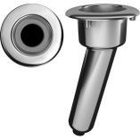 Mate Series Elite Screwless Stainless Steel 15 Degree Rod Cup Holder Drain Round Top-small image