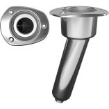Mate Series Stainless Steel 15 Degree Rod Cup Holder Drain Oval Top-small image
