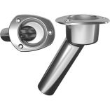 Mate Series Stainless Steel 30 Degree Rod Cup Holder Open Oval Top-small image