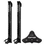 Minn Kota Raptor Bundle Pair 8 Black Shallow Water Anchors WActive Anchoring Footswitch Included-small image