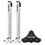 Minn Kota Raptor Bundle Pair 8 White Shallow Water Anchors WActive Anchoring Footswitch Included-small image
