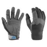 Mustang Traction Full Finger Glove GrayBlue XLarge-small image