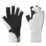 Mustang Traction Uv Open Finger Gloves White Black Small-small image