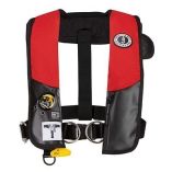 Mustang Hit Hydrostatic Inflatable Pfd WHarness RedBlack-small image