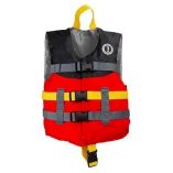 Mustang Youth Livery Foam Vest RedBlack 3050lbs-small image