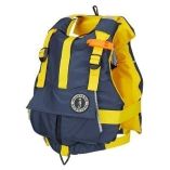Mustang Youth Bobby Foam Vest 5588lbs YellowNavy-small image