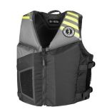 Mustang Rev Young Adult Foam Vest GreyLight, GreyFluorescent YellowGreen-small image