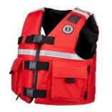Mustang Sar Vest WSolas Reflective Tape Red Small-small image