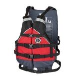 Mustang Youth Canyon V Foam Vest RedBlack 5090lbs-small image