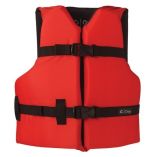 Onyx Nylon General Purpose Life Jacket Youth 5090lbs Red-small image