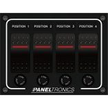Paneltronics Waterproof Panel Dc 4Position Illuminated Rocker Switch Fuse-small image