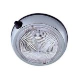 Perko Surface Mount Dome Light 3 34 OD 3 Lens Chrome Plated-small image