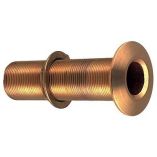 Perko 34 ThruHull Fitting WPipe Thread Bronze Extra Long Max Hull 5 Thick-small image