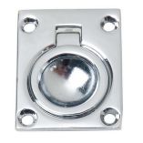 Perko Flush Ring Pull - Chrome Plated Zinc - Marine Latches-small image