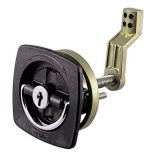 Perko Black Flush Lock 25 X 25 WOffset Cam Bar Flexible Polymer Strike-small image