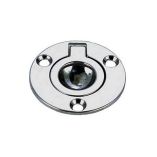 Perko Round Flush Ring Pull 2 Chrome Plated Zinc-small image