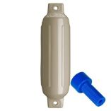 Polyform G1 Twin Eye Fender 35 X 128 Sand WAdapter-small image