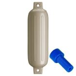 Polyform G3 Twin Eye Fender 55 X 19 Sand WAdapter-small image