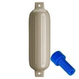 Polyform G4 Twin Eye Fender 65 X 22 Sand WAdapter-small image
