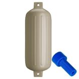 Polyform G6 Twin Eye Fender 11 X 30 Sand WAdapter-small image