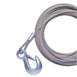 Powerwinch Cable 732 X 50 Universal Premium Replacement WHook Stainless Steel-small image