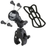 Ram Mount Small ToughClaw Base WShort Double Socket Arm And Universal XGrip CellIphone Cradle-small image