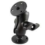 Ram Mount D Size 225 Ball Mount W2 Qty 368 Round Plates Short Length Double Socket Arm-small image