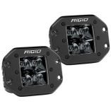 Rigid Industries DSeries Pro Flush Mount Spot Led Midnight Edition Pair Black-small image