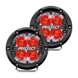 Rigid Industries 360Series 4 Led OffRoad Spot Beam WRed Backlight Black Housing-small image