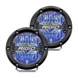 Rigid Industries 360Series 4 Led OffRoad Fog Light Drive Beam WBlue Backlight Black Housing-small image