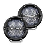 Rigid Industries 360Series 4 Led OffRoad Fog Light Diffused Beam WWhite Backlight Black Housing-small image