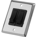 SeaDog Double Gang Wall Switch Stainless Steel-small image
