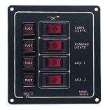 SeaDog Aluminum Switch Panel Vertical 4 Switch-small image