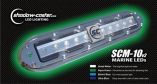 ShadowCaster Scm10 Led Underwater Light W20 Cable 316 Ss Housing Aqua Green-small image