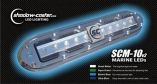 ShadowCaster Scm10 Led Underwater Light W20 Cable 316 Ss Housing Bimini Blue-small image