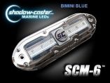 ShadowCaster Scm6 Led Underwater Light W20 Cable 316 Ss Housing Bimini Blue-small image