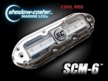 ShadowCaster Scm6 Led Underwater Light W20 Cable 316 Ss Housing Cool Red-small image
