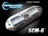 ShadowCaster Scm6 Led Underwater Light W20 Cable 316 Ss Housing Great White-small image