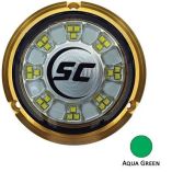 ShadowCaster Scr24 Bronze Underwater Light 24 Leds Aqua Green-small image