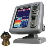 SiTex Cvs126 Dual Frequency Color Echo Sounder WB60 20 Degree Transducer B6020Cx-small image