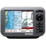 SI-TEX SVS-880CF-E 8" Chartplotter/Sounder Combo w/External GPS Antenna & Navionics+ Flexible Coverage Chart Card-small image