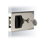 Southco Flush Sliding Door Latch Square Aluminum-small image